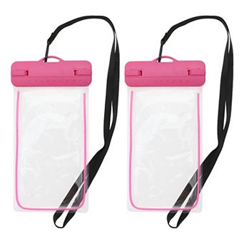 2 pc Luminous Mobile Waterproof Bag Universal Waterproof Case Compatible for Phone 4.92"x9.65"