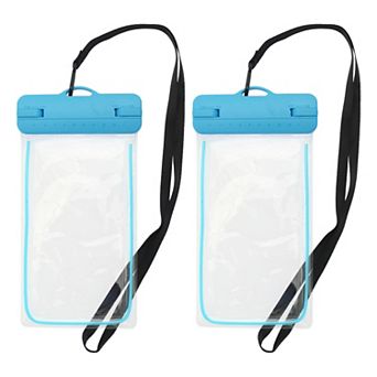 2 pc Luminous Mobile Waterproof Bag Universal Waterproof Case Compatible for Phone 4.92"x9.65"