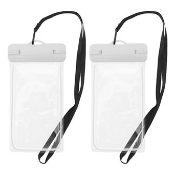 2 pc Luminous Mobile Waterproof Bag Universal Waterproof Case Compatible for Phone 4.92"x9.65"