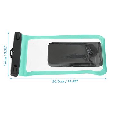 2 Pcs Mobile Waterproof Bag Universal Waterproof Case Compatible for Phone 5.51"x10.43"