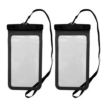 2 pc Mobile Waterproof Bag Universal Waterproof Case Compatible for Phone 5.51"x10.43"