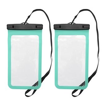 2 pc Mobile Waterproof Bag Universal Waterproof Case Compatible for Phone 5.51"x10.43"