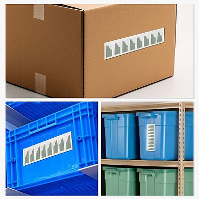 Index Card Pockets, Label Holder with Top Open, Label Pockets for Index Cards 4.33"x1.18" 40 Pcs