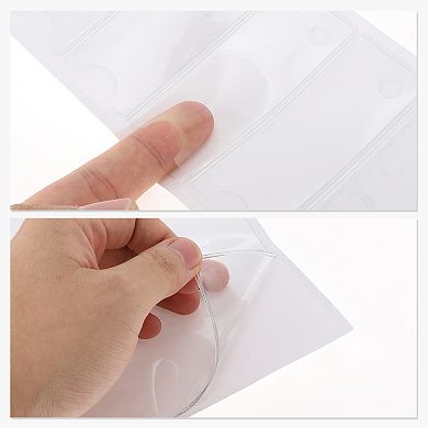 Index Card Pockets, Label Holder with Top Open, Label Pockets for Index Cards 4.33"x1.18" 40 Pcs