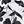 White Black Floral