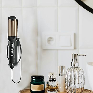 Wall Mounted Hair Dryer Holder for Curling Iron Diameter Less Than 45mm Gray