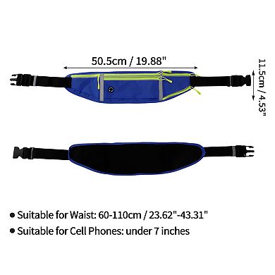 Waist Pack Bag with Water Bottle Holder, Reflective Runners Belt, Jogging Pocket Belt
