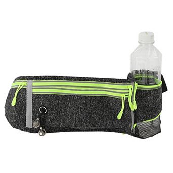 Waist Pack Bag with Water Bottle Holder, Reflective Runners Belt, Jogging Pocket Belt