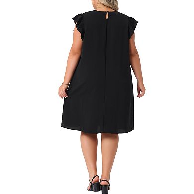 Plus Size Summer Dresses for Women Flare Sleeve Beach Casual Sleeveless Tank Loose Sundress