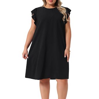 Plus Size Summer Dresses for Women Flare Sleeve Beach Casual Sleeveless Tank Loose Sundress