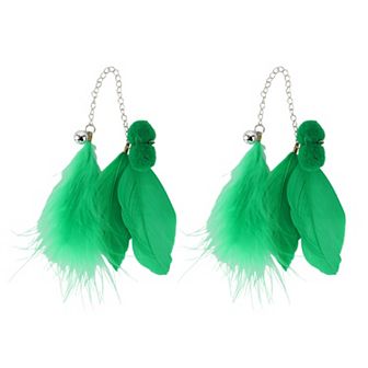 2 pc Feather Cat Wand Replacement for Pet Interactive, Cat Wand Refill Attachments for Cats