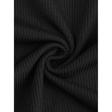 Plus Size Women's Crew Neck Ruffle Sleeveless Tops Slim Fit Casual Basic Stretchy Bodysuit Jumpsuit