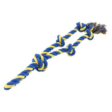 Puppy Teethings Chewer, Knot Shape Dog Chew Rope, Durable Braided Cotton Teeth Cleaning Rope for Pet