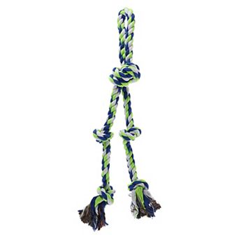 Puppy Teethings Chewer, Knot Shape Dog Chew Rope, Durable Braided Cotton Teeth Cleaning Rope for Pet