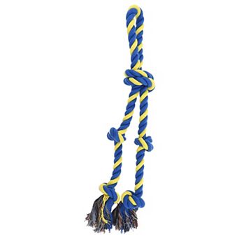 Puppy Teethings Chewer, Knot Shape Dog Chew Rope, Durable Braided Cotton Teeth Cleaning Rope for Pet
