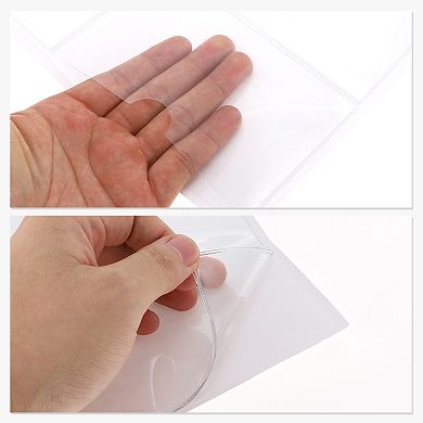 Self Adhesive Index Card Pockets, Label Holder with Top Open, Label Pockets for Index Cards 20 Pcs