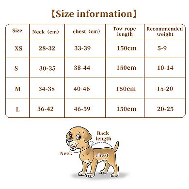 Puppy Dog Harness and Leash Set W/ Reflective Strips, Magic Tapes Pet Harness for Walkings