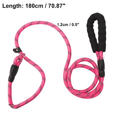 Dog Leash, Nylon Dog Leash, Sponge Handle Reflective Rope, for Dogs, Length 180cm Diameter 1/2"