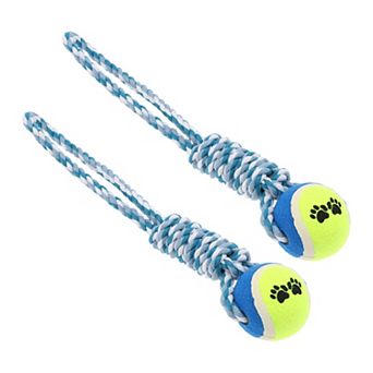 Puppy Teethings Chewer, Dog Chew Rope, Braided Cotton Teeth Cleaning Rope for Cats Dogs, 2 pc