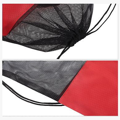 Drawstring Backpacks Adjustable, Mesh Ball Bag for Football Basketball Volleyball Sports Bag