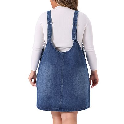blue dress for baby girl Ripped Denim Overall Dress – Buddhatrends main image 1
