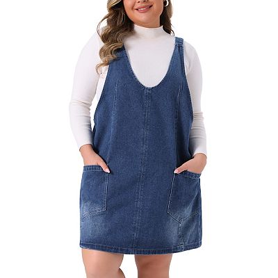 Sleeveless Maxi Jumper Dress Plus Size Plus Size Denim Overall