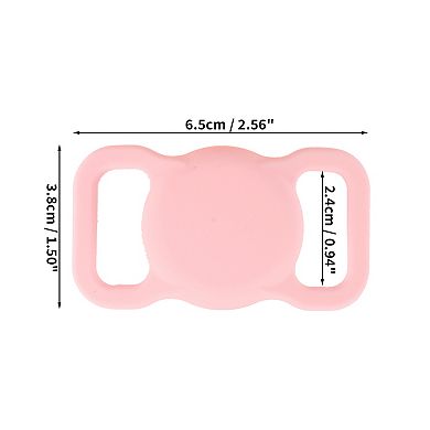 3 Pcs Dog Collar Holder, Protective Case for Airtag GPS Tracker, Fit for Dog Cat Collar Accessories