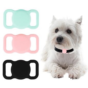3 pc Dog Collar Holder, Protective Case for Airtag GPS Tracker, Fit for Dog Cat Collar Accessories