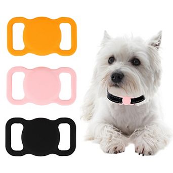 3 pc Dog Collar Holder, Protective Case for Airtag GPS Tracker, Fit for Dog Cat Collar Accessories