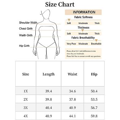 Women's Plus Size Drawstring Elastic Waist Wide Leg Chambray Palazzo Pants with Pockets