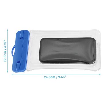 2 Pcs Mobile Waterproof Bag Universal Waterproof Case Compatible for Phone 4.92"x9.65"