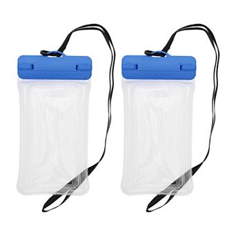 2 pc Mobile Waterproof Bag Universal Waterproof Case Compatible for Phone 4.92"x9.65"