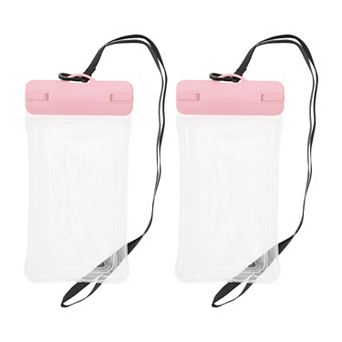 2 pc Mobile Waterproof Bag Universal Waterproof Case Compatible for Phone 4.92"x9.65"