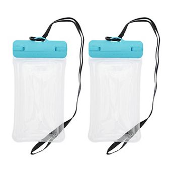 2 pc Mobile Waterproof Bag Universal Waterproof Case Compatible for Phone 4.92"x9.65"