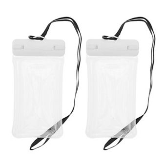 2 pc Mobile Waterproof Bag Universal Waterproof Case Compatible for Phone 4.92"x9.65"