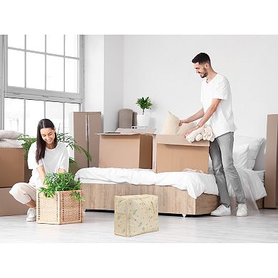 2 Pcs Storage Bags, Moving Bags for Organizing Clothing, Closet Organizers with Handles