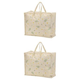 2 pc Storage Bags, Moving Bags for Organizing Clothing, Closet Organizers with Handles
