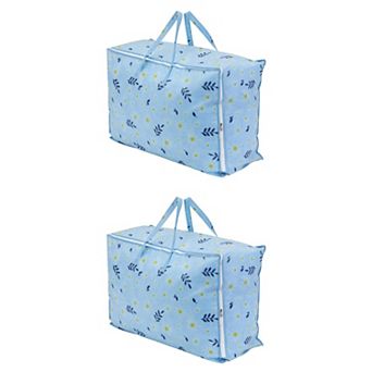 2 pc Storage Bags, Moving Bags for Organizing Clothing, Closet Organizers with Handles