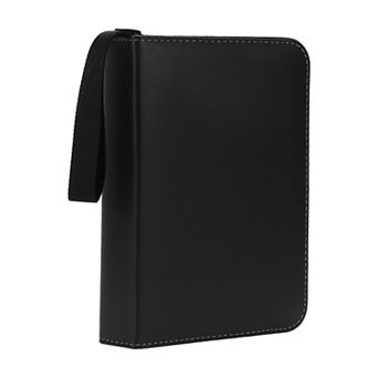 4 Pockets Card Binder with 400 Sleeves, Trading Card Collector, Zipper Album Holder, Black