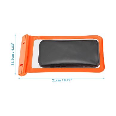 2 Pcs Mobile Waterproof Bag Universal Waterproof Case Compatible for Phone 4.53"x8.27"