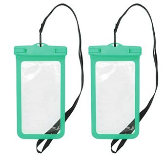 2 pc Mobile Waterproof Bag Universal Waterproof Case Compatible for Phone 4.53"x8.27"