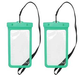 2 pc Mobile Waterproof Bag Universal Waterproof Case Compatible for Phone 4.53"x8.27"