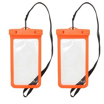 2 pc Mobile Waterproof Bag Universal Waterproof Case Compatible for Phone 4.53"x8.27"