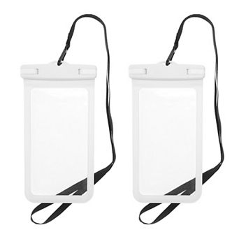 2 pc Mobile Waterproof Bag Universal Waterproof Case Compatible for Phone 4.53"x8.27"