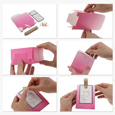 20 Pcs Gift Boxes, Candy Gift Boxes with Handle, Favour Boxes, Paper Gift Boxes 3.94"x2.56"x5.12"