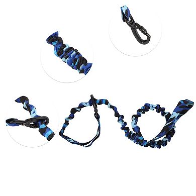 Dog Leash, Double Handle Elastic Rope, for Small Medium Large Dogs, Length 110-160cm Diameter 0.98"