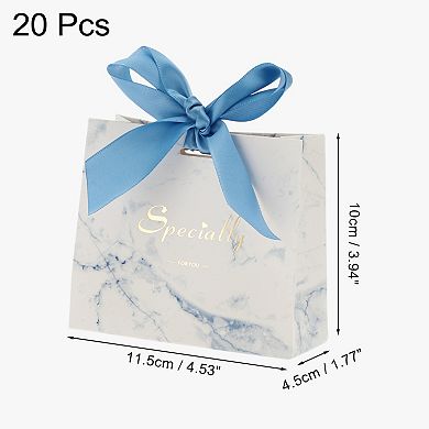 20 Pcs Gift Boxes, Candy Gift Boxes with Ribbons, Favour Boxes, Paper Gift Boxes 4.53"x1.77"x3.94"