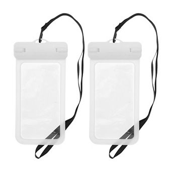 2 pc Wide Side Mobile Waterproof Bag Universal Waterproof Case Compatible for Phone 4.92"x9.65"