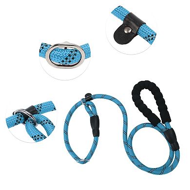 Dog Leash, Nylon Dog Leash, Sponge Handle Reflective Rope, for Small Medium and Large Dogs