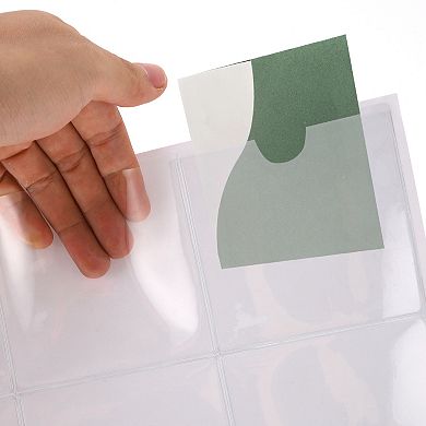 Self Adhesive Index Card Pockets, Label Holder with Top Open, Label Pockets for Index Cards 30 Pcs